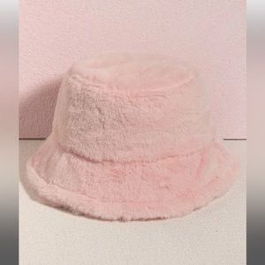 NEW! Plush Bucket Hat Pink